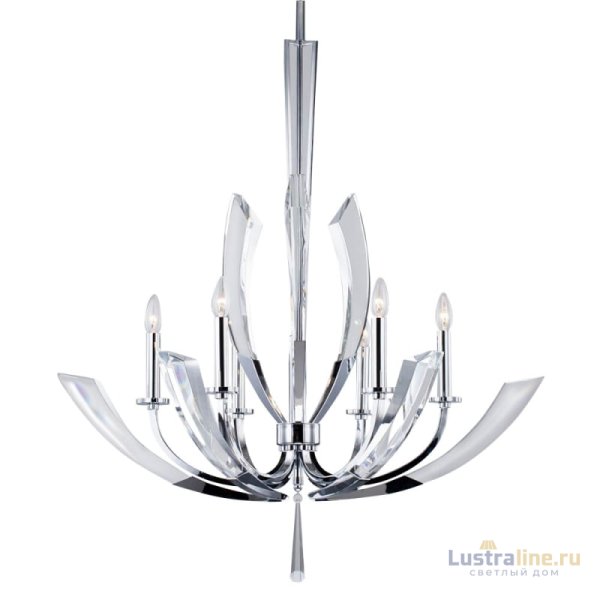 Подвесная люстра Delight Collection Ice Kingdom P68028L-6 chrome