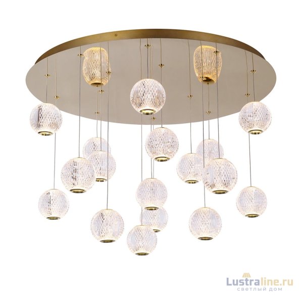 Подвесная люстра DeLight Collection Elliot Diamante MD20001012-17A gold