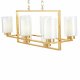 Подвесная люстра Lumina Deco Lino LDP 1239-8 F.GD