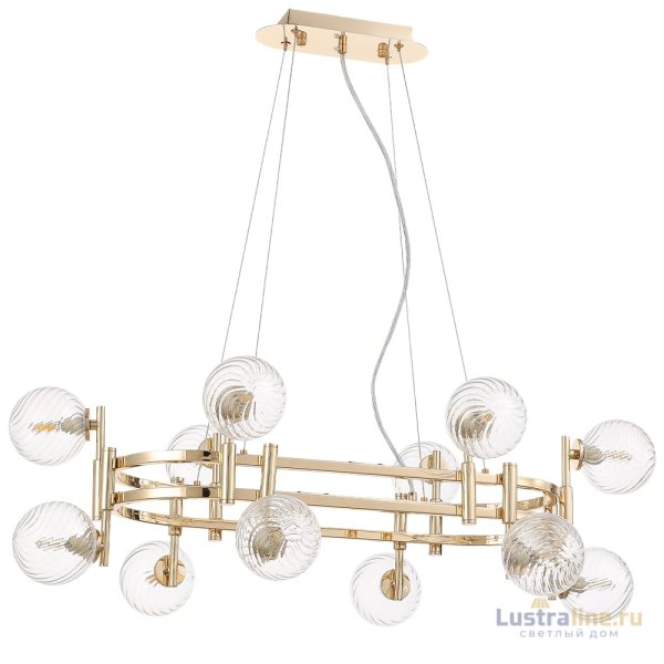 Подвесная люстра Crystal Lux LUXURY SP12L GOLD