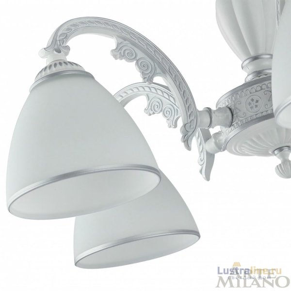 Подвесная люстра Arte Milano 340837/6 WT+SL Подвесная люстра Arte Milano 340837/6 WT+SL