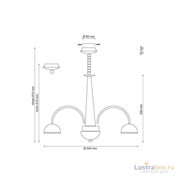 Подвесная люстра Lucia Tucci Natura 065.6 LED