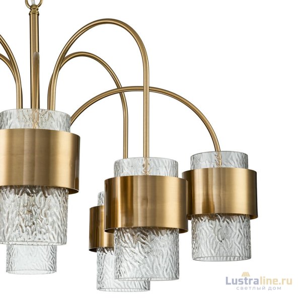 Подвесная люстра Indigo Eleganza 12019/A/8P Brass V000323 Подвесная люстра Indigo Eleganza 12019/A/8P Brass V000323