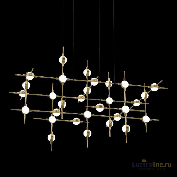 Подвесная люстра DeLight Collection Molecular MD18001067-30A black/gold Подвесная люстра DeLight Collection Molecular MD18001067-30A black/gold