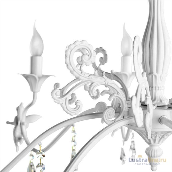 Подвесная люстра Arte Lamp Angelina A5349LM-8WH Подвесная люстра Arte Lamp Angelina A5349LM-8WH