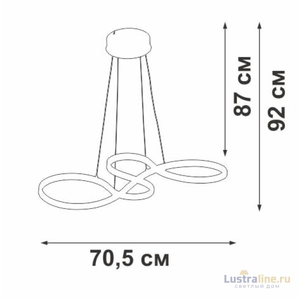 Подвесная люстра Vitaluce V3892-1/1S