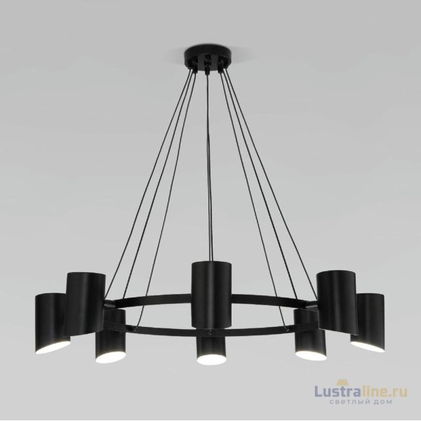 Подвесная люстра Eurosvet Splay 70147/8 черный a062034 Подвесная люстра Eurosvet Splay 70147/8 черный a062034
