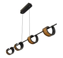 Подвесная светодиодная люстра iLedex Fomo X154448 BK Подвесная светодиодная люстра iLedex Fomo X154448 BK