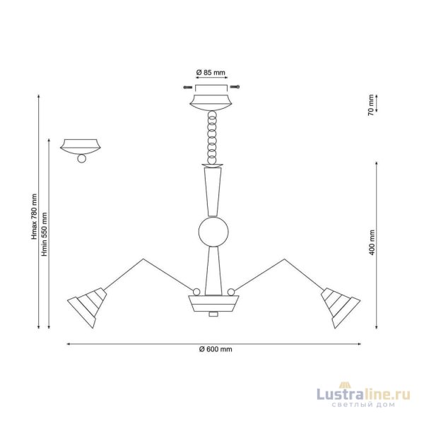 Подвесная люстра Lucia Tucci Natura 072.6 LED