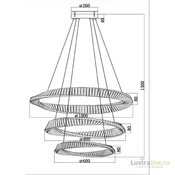 Подвесная люстра Divinare Millie 1136/17 SP-140