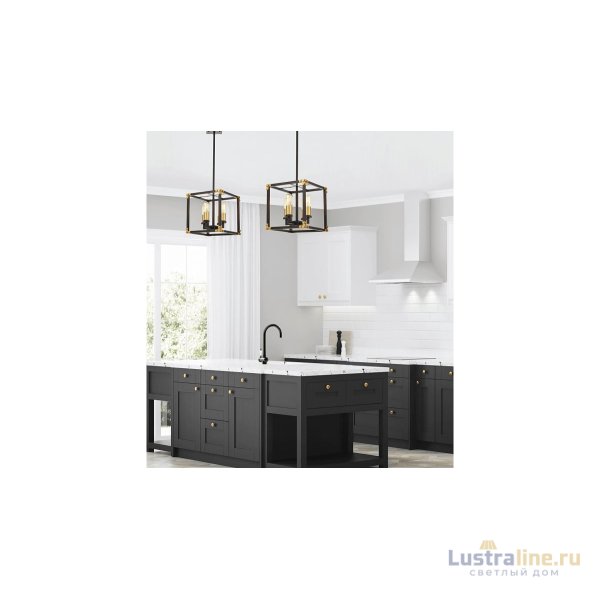 Подвесная люстра Lumina Deco Waldorf LDP 1140-4 BK+MD