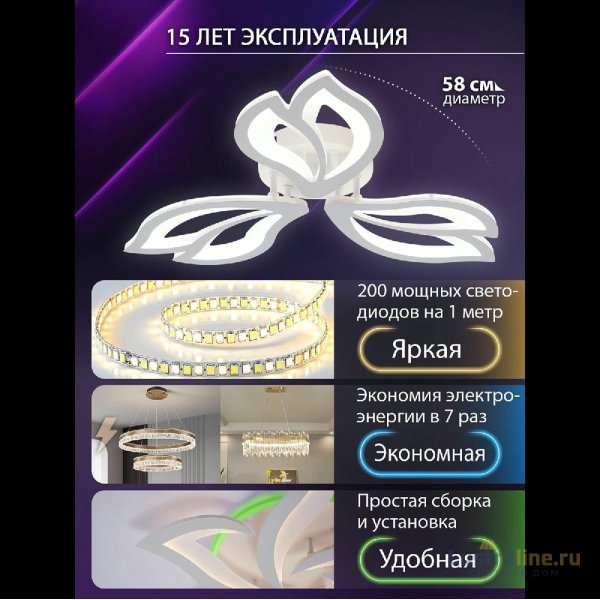 Потолочная люстра Natali Kovaltseva Fortuna LED LAMPS 81107/2C Потолочная люстра Natali Kovaltseva Fortuna LED LAMPS 81107/2C