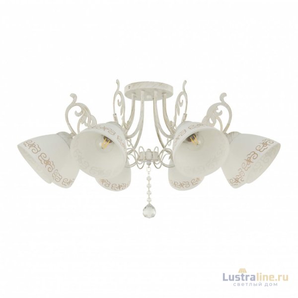 Потолочная люстра Arte Milano 341900/8 WT+G Потолочная люстра Arte Milano 341900/8 WT+G