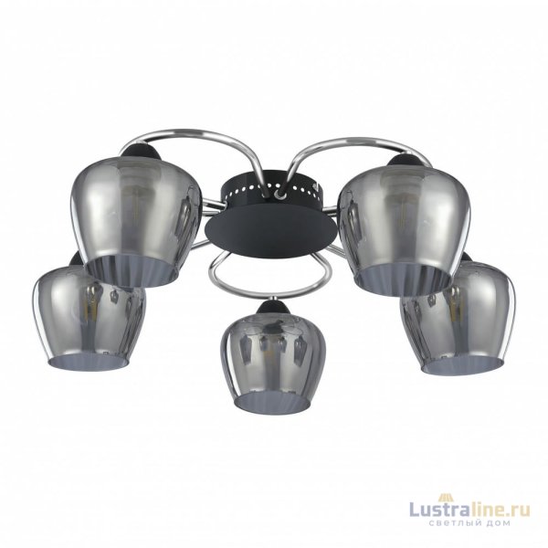 Потолочная люстра Arte Milano Amalfi 321508/5 CR+BK Потолочная люстра Arte Milano Amalfi 321508/5 CR+BK