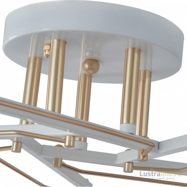 Потолочная люстра Arte Milano Amalfi 329508/5 WH+FG Потолочная люстра Arte Milano Amalfi 329508/5 WH+FG