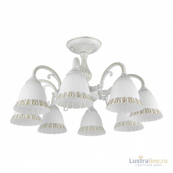 Потолочная люстра Arte Milano 347410/8 WT+G Потолочная люстра Arte Milano 347410/8 WT+G
