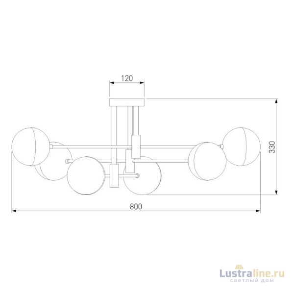 Потолочная люстра Eurosvet Nuvola 70129/6 хром Потолочная люстра Eurosvet Nuvola 70129/6 хром