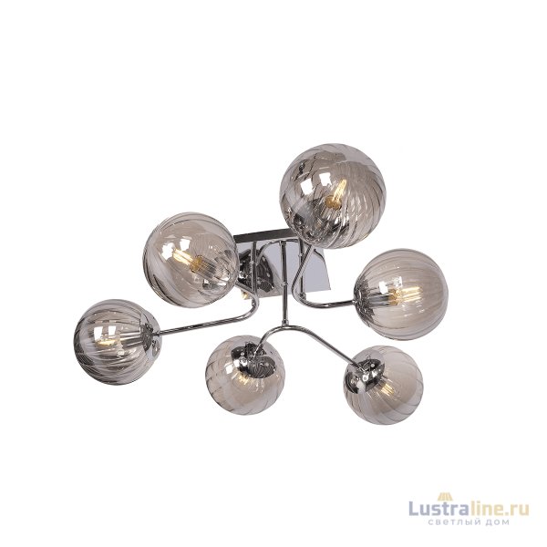 Потолочная люстра Elvan LU-3601/6-E14-СhSmGr