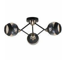 Потолочная люстра IMEX MD.51851-3-S-BK+AB Потолочная люстра IMEX MD.51851-3-S-BK+AB