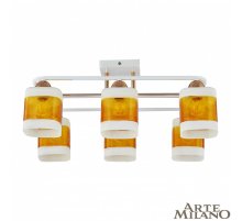 Потолочная люстра Arte Milano Amalfi 322008/6 WH+FG Потолочная люстра Arte Milano Amalfi 322008/6 WH+FG