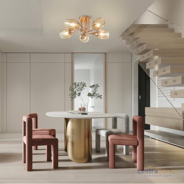 Потолочная люстра Arte Milano Napoli 336366/5 FGD Потолочная люстра Arte Milano Napoli 336366/5 FGD