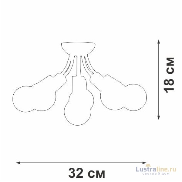 Потолочная люстра Vitaluce V3927-0/6PL Потолочная люстра Vitaluce V3927-0/6PL