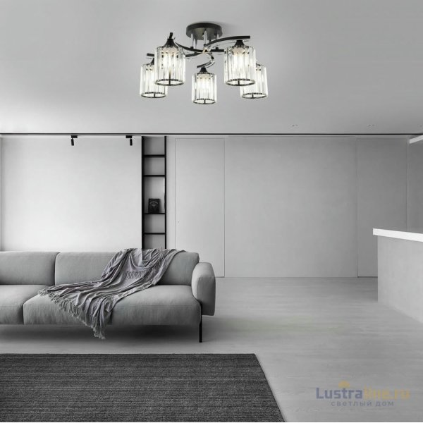 Потолочная люстра Arte Milano Amalfi 327103/5 BK+CR Потолочная люстра Arte Milano Amalfi 327103/5 BK+CR