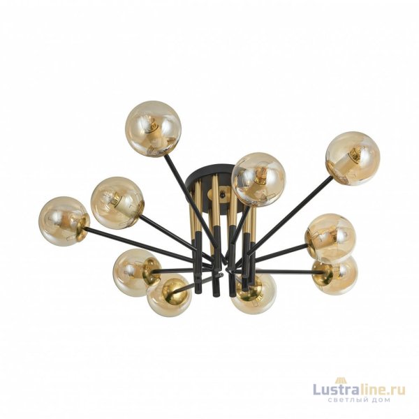 Потолочная люстра Arte Milano Neapolis 273708/10 BK/GD Потолочная люстра Arte Milano Neapolis 273708/10 BK/GD