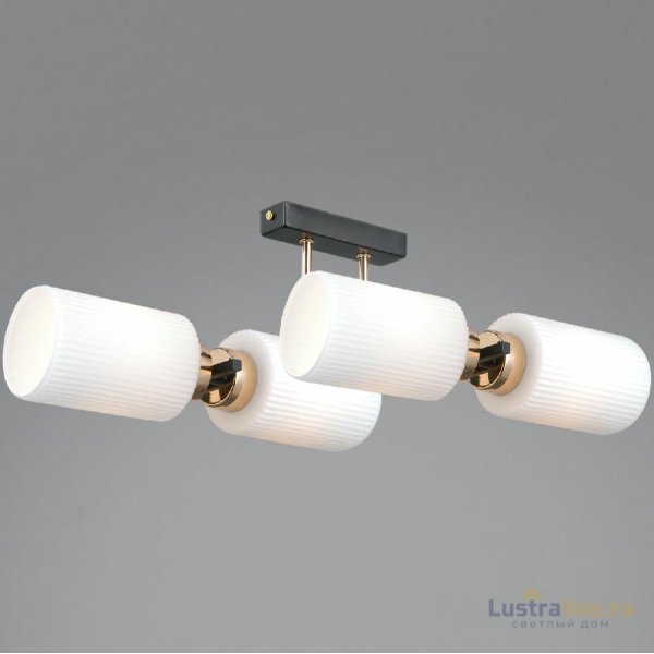 Потолочная люстра Illumico IL0809-4ASQ-25 BK AB NAPLES Потолочная люстра Illumico IL0809-4ASQ-25 BK AB NAPLES