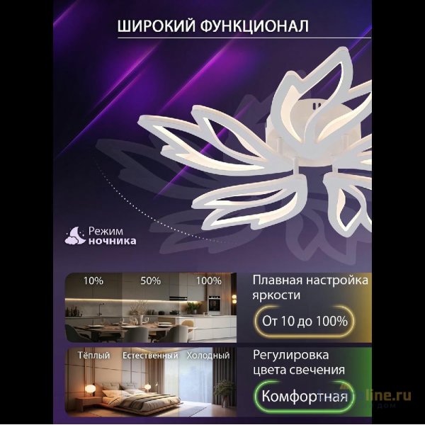 Потолочная люстра Natali Kovaltseva Rif LED LAMPS 81118/4C Потолочная люстра Natali Kovaltseva Rif LED LAMPS 81118/4C