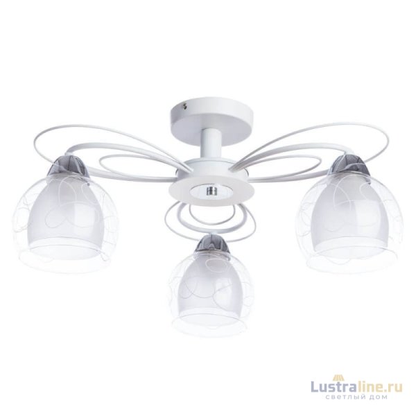 Потолочная люстра Arte Lamp A7585PL-3WH Потолочная люстра Arte Lamp A7585PL-3WH