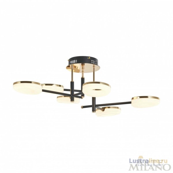 Потолочная люстра Arte Milano Ferrara 272999/6 BK/GD Потолочная люстра Arte Milano Ferrara 272999/6 BK/GD