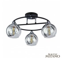Потолочная люстра Arte Milano Amalfi 322403/3 BK+CR Потолочная люстра Arte Milano Amalfi 322403/3 BK+CR