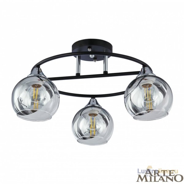 Потолочная люстра Arte Milano Amalfi 322403/3 BK+CR Потолочная люстра Arte Milano Amalfi 322403/3 BK+CR