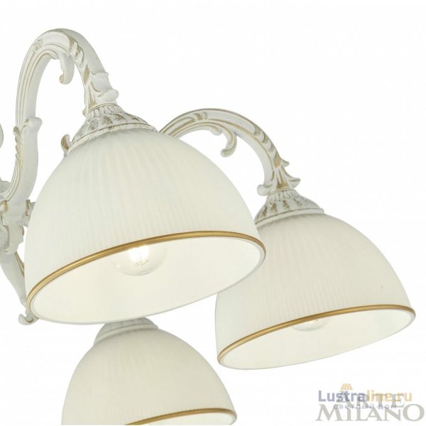 Потолочная люстра Arte Milano 346410/5 WT+G Потолочная люстра Arte Milano 346410/5 WT+G