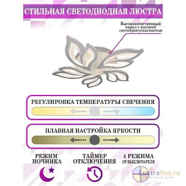 Потолочная люстра Natali Kovaltseva Sand LED LAMPS 81216