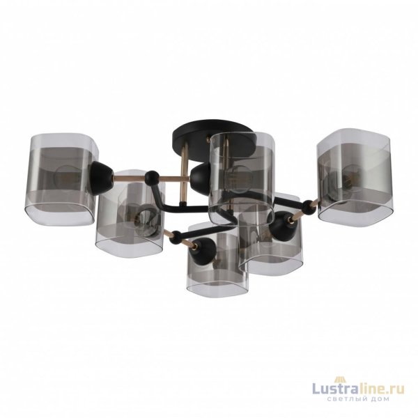 Потолочная люстра Arte Milano Amalfi 324308/6 BK+FG Потолочная люстра Arte Milano Amalfi 324308/6 BK+FG