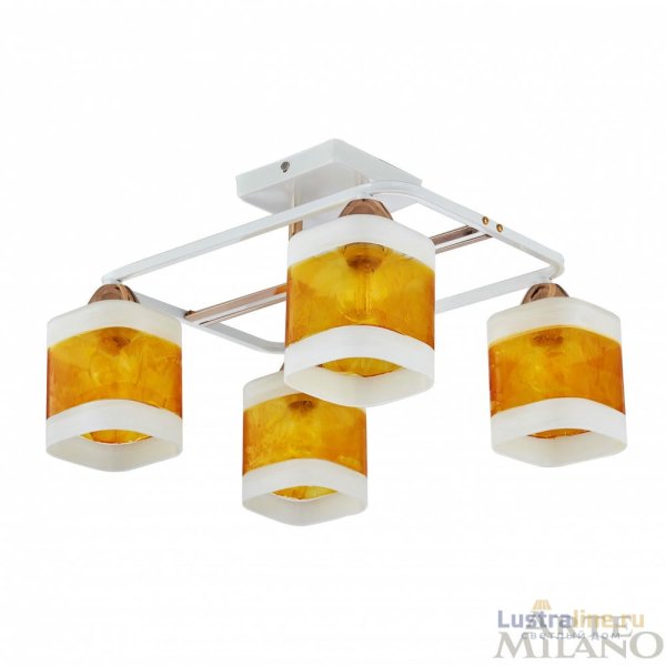Потолочная люстра Arte Milano Amalfi 322008/4 WH+FG Потолочная люстра Arte Milano Amalfi 322008/4 WH+FG