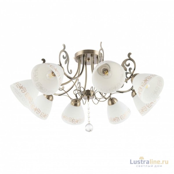 Потолочная люстра Arte Milano 341900/8 AB Потолочная люстра Arte Milano 341900/8 AB