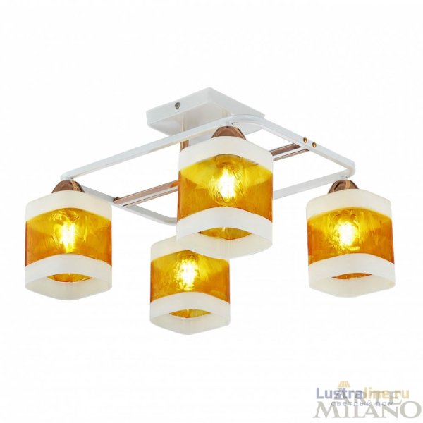 Потолочная люстра Arte Milano Amalfi 322008/4 WH+FG Потолочная люстра Arte Milano Amalfi 322008/4 WH+FG