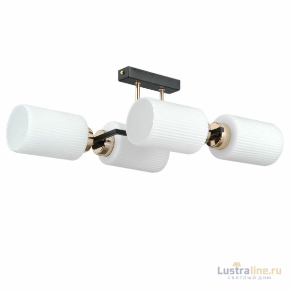Потолочная люстра Illumico IL0809-4ASQ-25 BK AB NAPLES Потолочная люстра Illumico IL0809-4ASQ-25 BK AB NAPLES