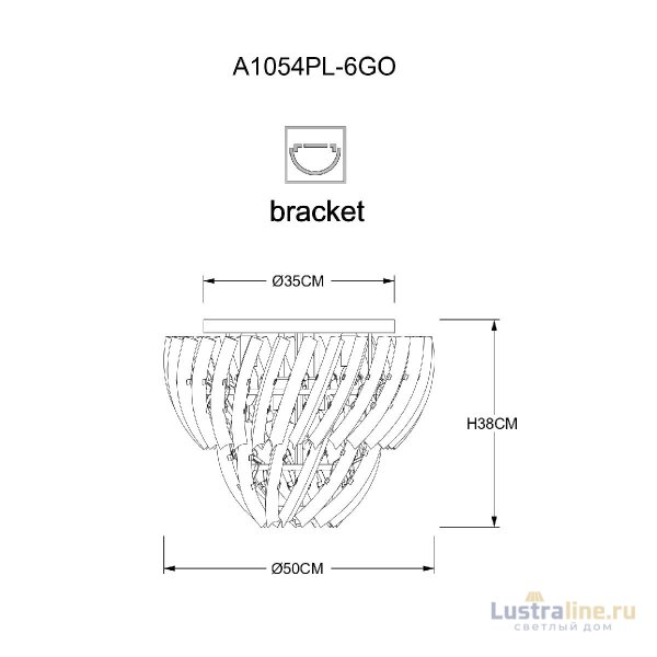 Потолочная люстра Arte Lamp Ella A1054PL-6GO
