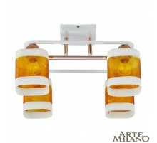 Потолочная люстра Arte Milano Amalfi 322008/4 WH+FG Потолочная люстра Arte Milano Amalfi 322008/4 WH+FG