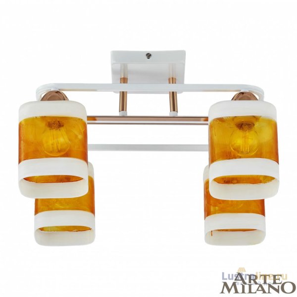 Потолочная люстра Arte Milano Amalfi 322008/4 WH+FG Потолочная люстра Arte Milano Amalfi 322008/4 WH+FG