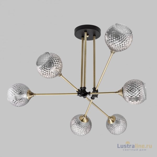 Потолочная люстра IMEX MD.5299-6-S-AB+BK Потолочная люстра IMEX MD.5299-6-S-AB+BK