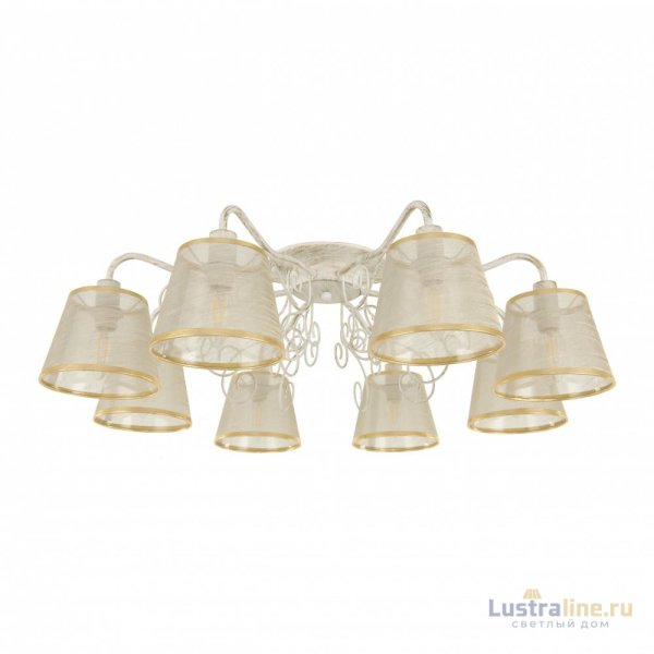 Потолочная люстра Arte Milano 341120/8 WT+G Потолочная люстра Arte Milano 341120/8 WT+G