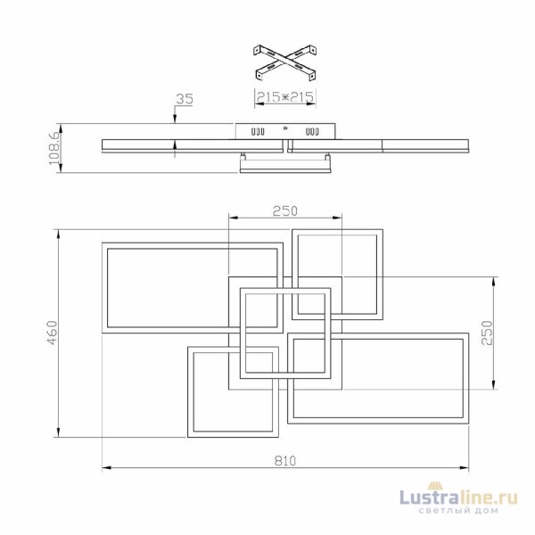 Потолочная люстра Escada Arcade 10225/5LED Потолочная люстра Escada Arcade 10225/5LED