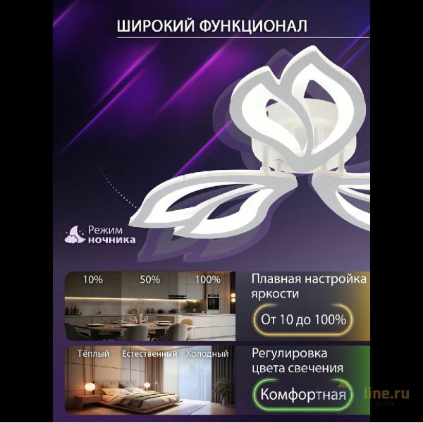 Потолочная люстра Natali Kovaltseva Fortuna LED LAMPS 81107/2C Потолочная люстра Natali Kovaltseva Fortuna LED LAMPS 81107/2C