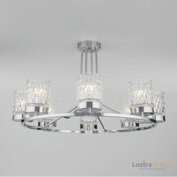 Потолочная люстра Eurosvet Calle 60127/8 хром Потолочная люстра Eurosvet Calle 60127/8 хром