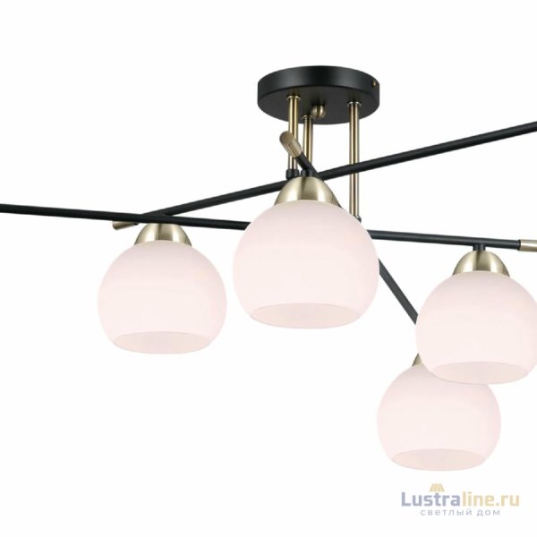 Потолочная люстра Illumico IL0446-6CSQ-24 BK AB LIBRA Потолочная люстра Illumico IL0446-6CSQ-24 BK AB LIBRA